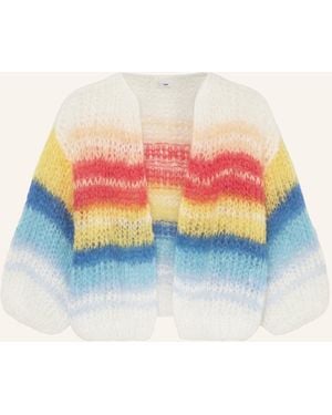 Maiami Cropped-Strickhülle aus Mohair - Blau