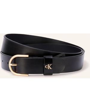 Calvin Klein Ledergürtel - Schwarz