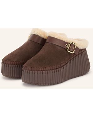 Chloé Plateau-Slipper NAMA - Braun