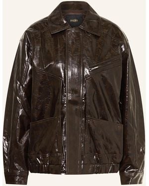 Maje Jacke in Lederoptik - Braun