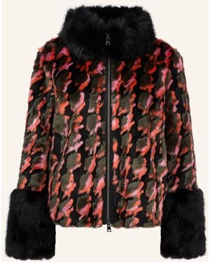 Marc Cain Kunstfell-Jacke - Orange