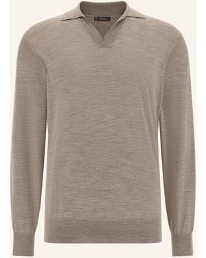 BOGGI Strick-Poloshirt - Grau