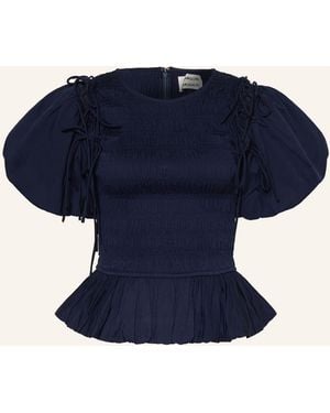 Damson Madder Blusenshirt BECCA mit abnehmbaren Ärmeln - Blau