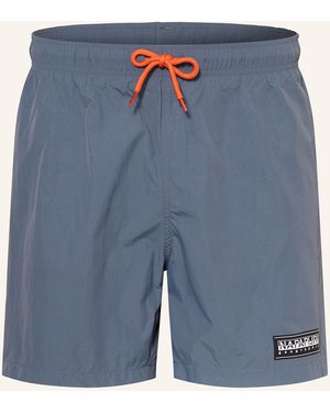Napapijri Badeshorts BOX LOGO - Blau