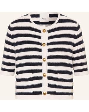 Allude Strickjacke mit Cashmere - Blau