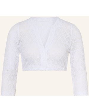 WALDORFF Dirndlbluse aus Spitze mit 3/4-Arm - Natur