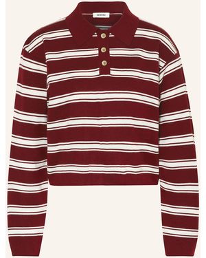 Sandro Strick-Poloshirt - Rot