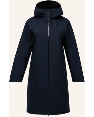 Peak Performance W Treeline Hipe® 2.5L Shell Parka Regenmantel - Blau