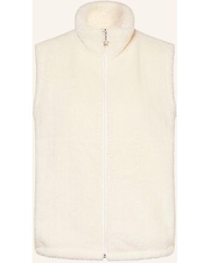 Grace Teddyfell-Weste mit Pailletten - Natur