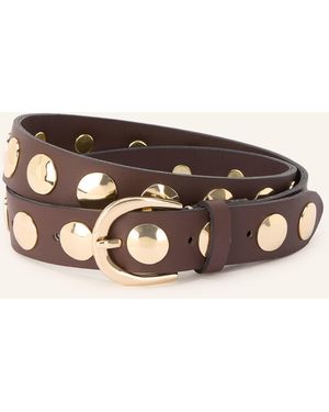 B. Belt Ledergürtel LUNA mit Nieten - Natur
