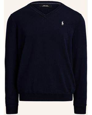 Ralph Lauren Pullover mit Merinowolle - Blau