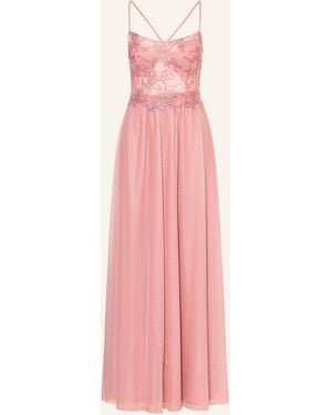 SUDDENLY Princess Abendkleid mit Spitze und Glitzergarn - Pink