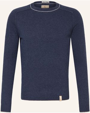 COLOURS & SONS Pullover mit Merinowolle - Blau