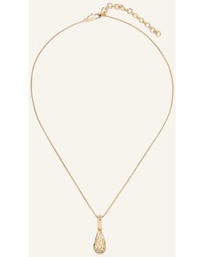 Yoj Halsketten PETRA PAVE PENDANT NECKLACE by GLAMBOU - Natur