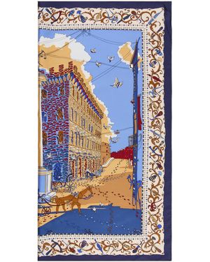 Ferragamo Seidentuch - Blau