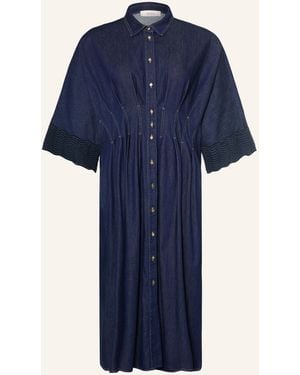 Marina Rinaldi Jeanskleid SKIPPER mit 3/4-Arm - Blau