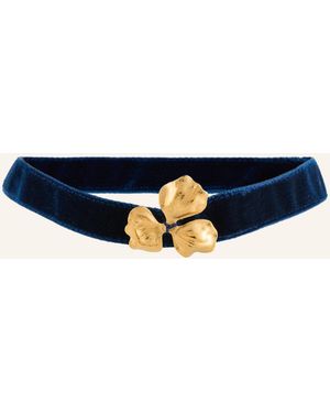 Seenberg Samt-Choker - Blau
