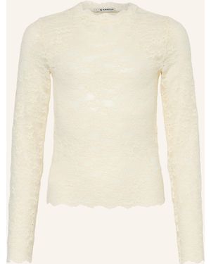 Garcia Longsleeve aus Spitze - Natur