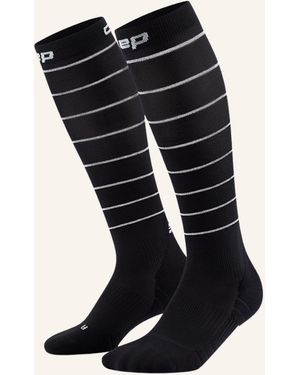 Cep Pro run reflective socks, tall, 2.0, men - Schwarz