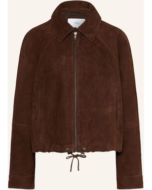 Y.A.S Lederjacke - Braun