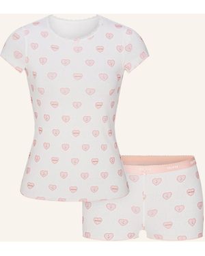 Skims Lounge-Set LOGO POINTELLE - Natur