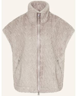 White Label Kunstfell-Weste - Natur