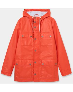 Brooks Brothers Double-Faced Raincoat - Red