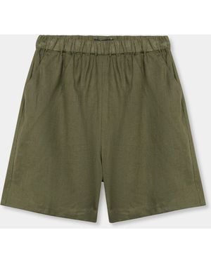 Brooks Brothers Heavy Linen Shorts - Green