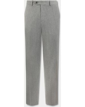 Brooks Brothers Pantalones De Mezcla De Lana Virgen - Gris