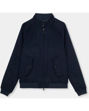 Brooks Brothers Wool Harrington Jacket - Blue
