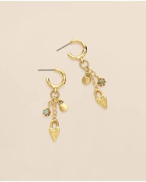 Brooks Brothers Loni Paul Labradorite Charm Earrings - Natural