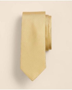 Brooks Brothers Silk Woven Oxford Tie - Natural