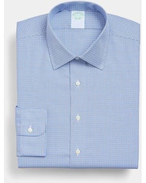 Brooks Brothers Slim Fit Non-Iron Performance Shirt With Ainsley Collar - Blue