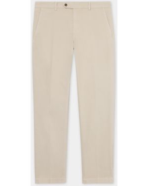 Brooks Brothers Regular Fit Soft Twill Kirman Chino - Natural