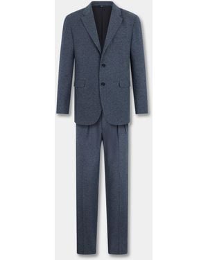 Brooks Brothers Melange Twill Suit - Blue
