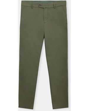 Brooks Brothers Stretch Cotton Micro-Pattern Chino - Green