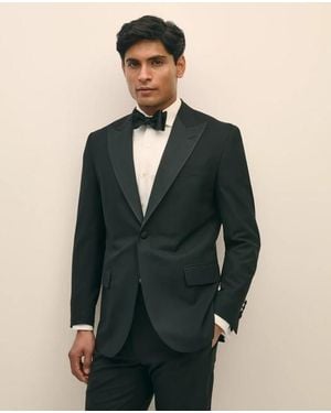 Brooks Brothers Explorer Collection Slim Fit Wool Tuxedo Jacket - Black