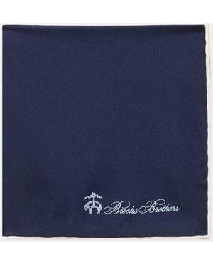 Brooks Brothers Pochette En Soie - Bleu