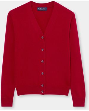 Brooks Brothers Cardigan En Cachemire - Rouge