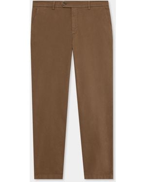 Brooks Brothers Regular Fit Microtwill Stretch Cotton Chino - Marrone