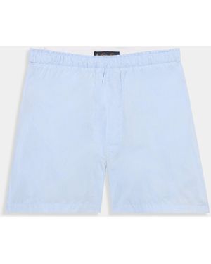 Brooks Brothers Plain Cotton Boxer Shorts - Blue