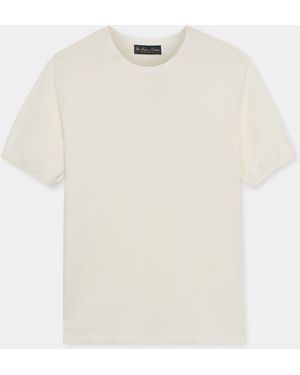 Brooks Brothers Makò Cotton T-Shirt - White