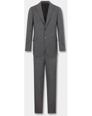 Brooks Brothers Sharkskin Wool Suit - Grey