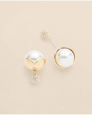 Brooks Brothers Faux-Pearl Ball Stud Earrings - Natural