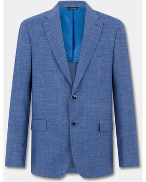 Brooks Brothers Basket Weave Blazer - Blue