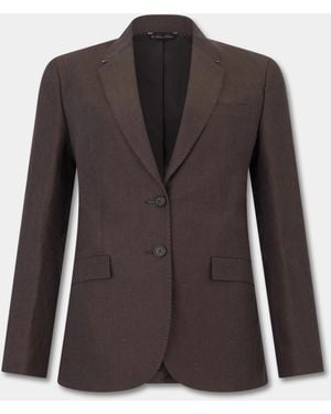Brooks Brothers Cotton-Linen Blazer - Brown