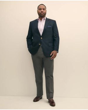 Brooks Brothers Big & Tall Two-Button 1818 Blazer - Blue
