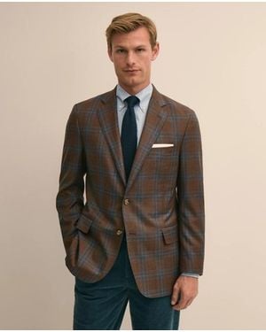 Brooks Brothers Classic Fit Wool Check Sport Coat - Brown