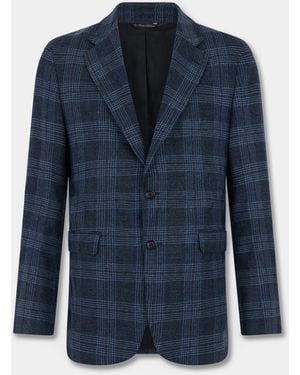 Brooks Brothers Glen Plaid Blazer - Blue