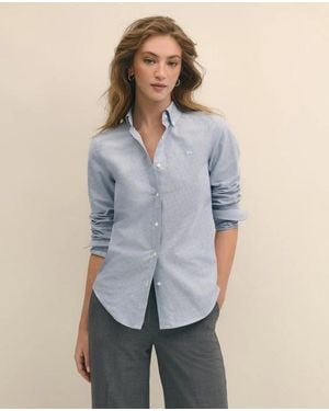 Brooks Brothers Classic-Fit Cotton Oxford Shirt - Blue